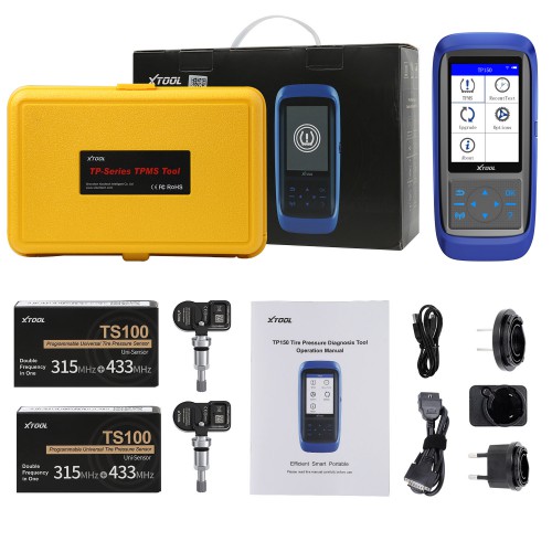 [UK Ship No Tax] (Universal Type) XTOOL TP150 Tire Pressure Monitoring System OBD2 TPMS Diagnostic Scanner Work with 315&433 MHZ Sensor