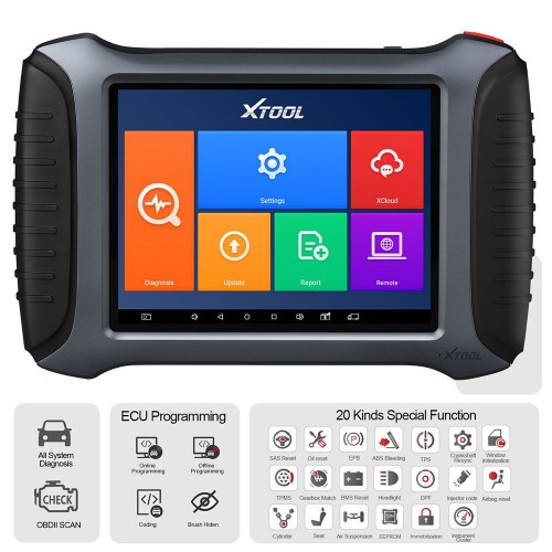 XTOOL A80 Pro + Xtool KC501 Full System Diagnosis With ECU Coding / Key Programming/Mercedes Infrared Key Programming Tool
