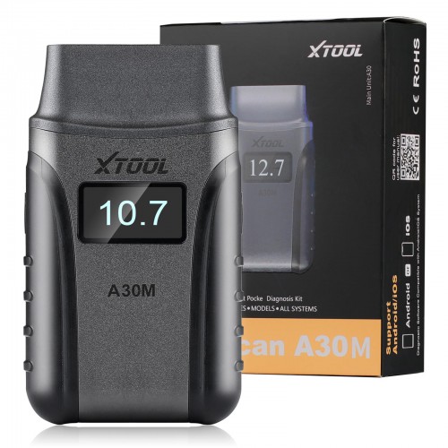 [UK/EU Ship No Tax] 2024 XTOOL Anyscan A30M Wireless BT Scanner for Android & iOS Bi-Directional Scan Tool 21 Services Upgrade Ver. of A30, A30D