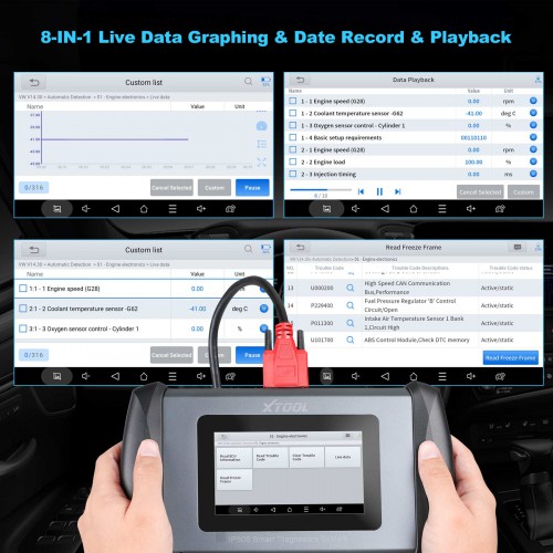 [UK Ship] XTOOL InPlus IP508 OBD2 5 System Diagnostic Tools Car ABS SRS AT Engine Scanner with EPB Oil 6 Reset Auto VIN Online Lifetime Free Update