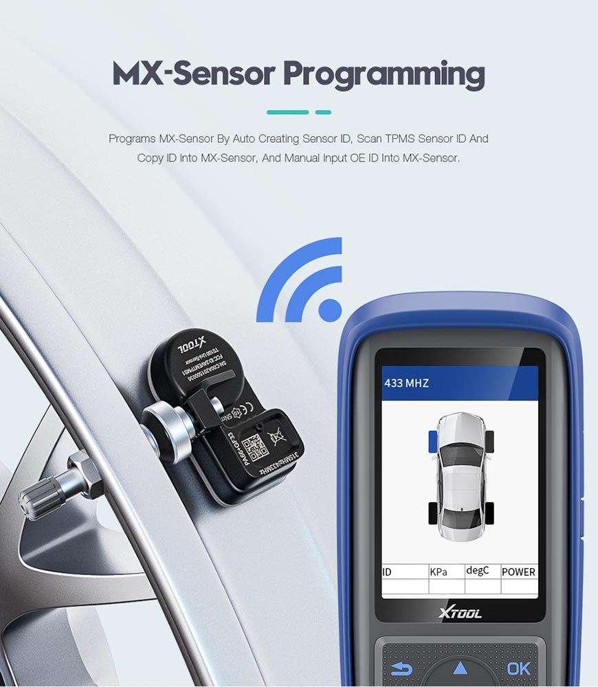 XTOOL TP150 mx-sensor programming