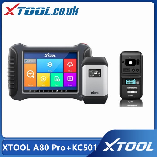 [UK/EU/US Ship No Tax] XTOOL A80 Pro + Xtool KC501 Full System Diagnosis With ECU Coding / Key Programming/Mercedes Infrared Key Programming Tool