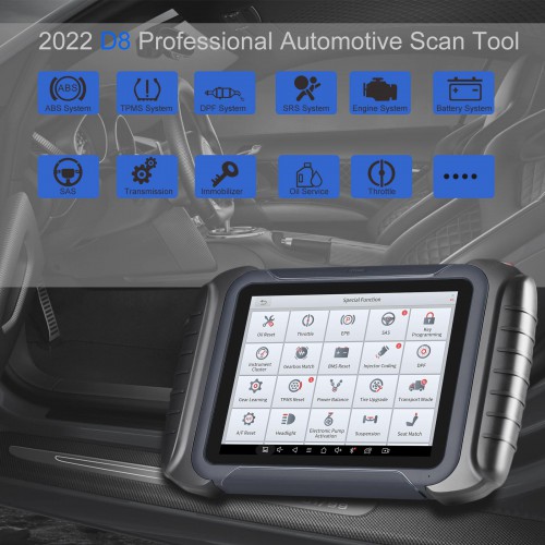 2024 XTOOL D8 Diagnostic Tool with ECU Coding Bi-Directional Control All System Diagnosis 38+ Services Key Programming, CANFD Topology Map