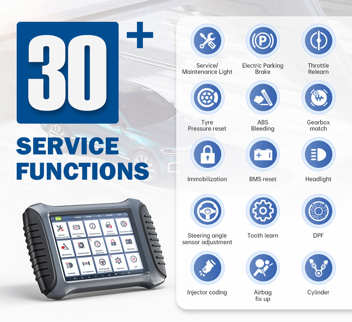 XTOOL A80 pro Master   special  servece functions