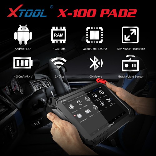 XTOOL X100 Pad2 Pro with KC100 Key Programmer full Configuration added VW 4th & 5th Immo with 10 Special Functions
