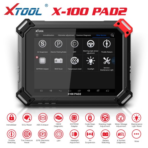 [No Tax] XTOOL X100 PAD2 Key Programmer IMMO Tool with 23+ Special Functions Update online
