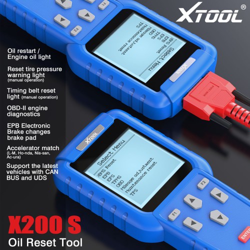 XTOOL X-200 X200 Oil Reset Tool Free Shipping by DHL