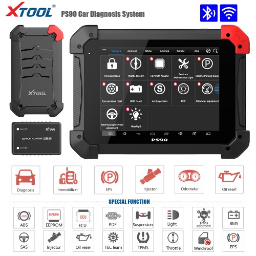 [Xmas Sale £1492] [UK/EU/DE/CZ Ship] Xtool PS90 Pro for Cars&Trucks Diagnostic Tool with KC100 Work for VW 4th&5th IMMO and BMW CAS Key Progamming