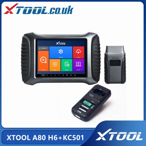 [UK/EU Ship No Tax] XTOOL A80 Smart Diagnosis System Tool Plus Xtool KC501 Key Chip Programming Tool