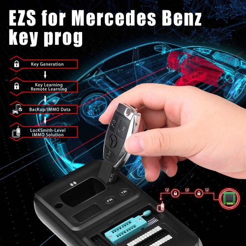 [UK/EU/US Ship] Xtool KC501 Mercedes Infrared Key Programming Tool Support MCU/EEPROM Chips Reading&Writing Work with X100 PAD3/A80 Pro/A80/D8/X100MAX