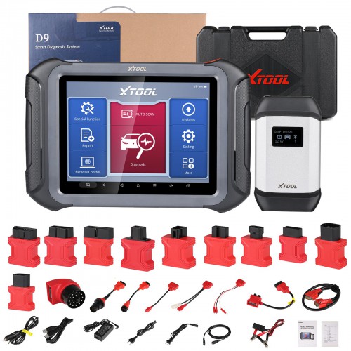 [UK Ship] 2023 Newest XTOOL D9 Automotive Diagnostic Tool CAN FD & DoIP, Topology Mapping, 42+ Services, ECU Coding Bi-Directional Control