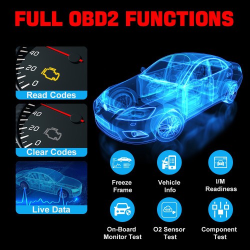 XTOOL Advancer AD20 OBD2 Code Reader Diagnostic Tool for iPhone Android Check Engine Light /Smog Check/ Full OBD2 Test/Live Data/Freeze Frame