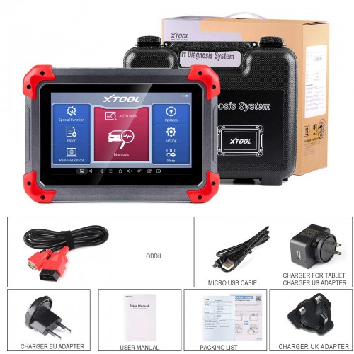 XTOOL D7 Diagnostic Tool with ECU Coding, Bi-Directional Control, OE-Level Full Diagnosis 36+ Services, ABS Bleeding, Oil Reset, EPB 3-Year Updates