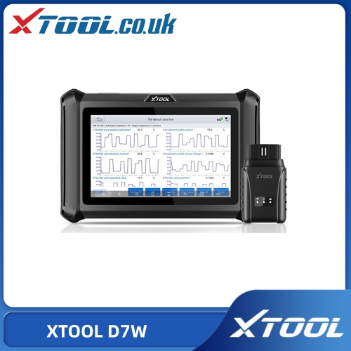 2023 XTOOL D7W Wireless Bidirectional Scan Tool CAN FD & DoIP, ECU Coding, 36+ Resets, Key Programming All System Diagnostic Scanner Update Ver. of D7