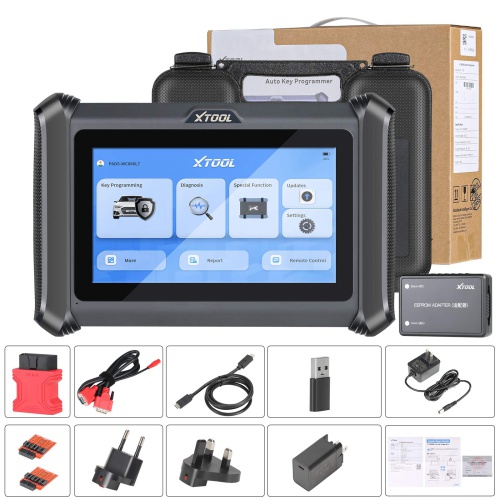 2024 XTOOL X100 Pads Automotive Key Programmer All Systems Diagnostic, 32+ Services, ABS Bleed, Oil Reset, Throttle, CAN FD/DoIP Upgrade of X100 PAD