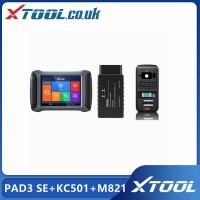 [No Tax] XTOOL X100 PAD3 SE +Xtool KC501 + XTOOL M821 Support Mercedes Infrared Keys All Key Lost/MCU/EEPROM Chips Reading&Writing