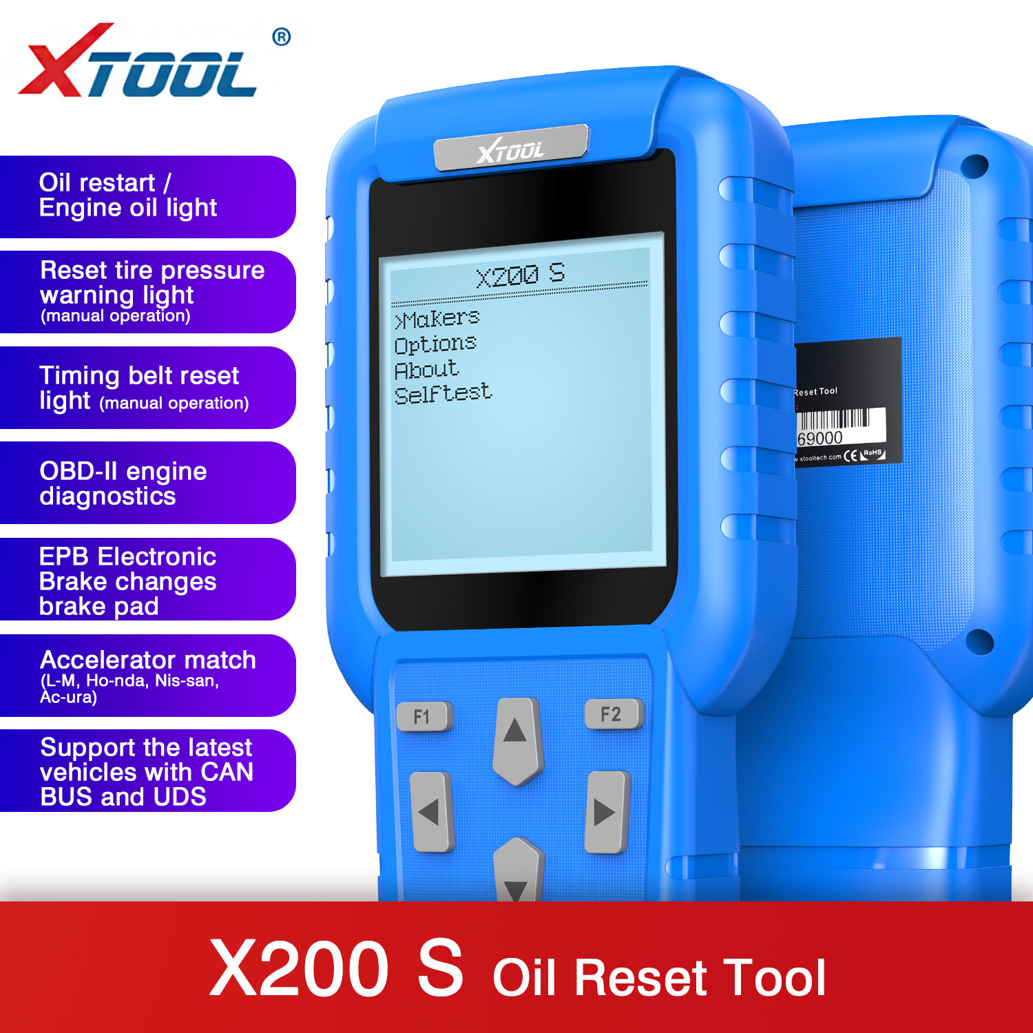 Xtool X200 Oil Reset Tool