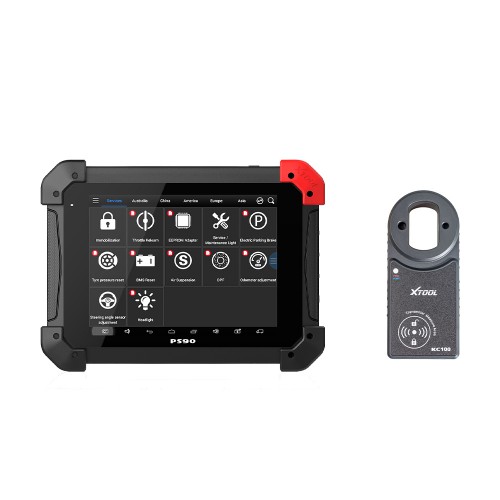 [UK/EU/US Ship] Xtool PS90 Tablet Professional Diagnostic Tool Plus Xtool KC100 Work for VW 4/5th IMMO and BMW CAS Key Programming