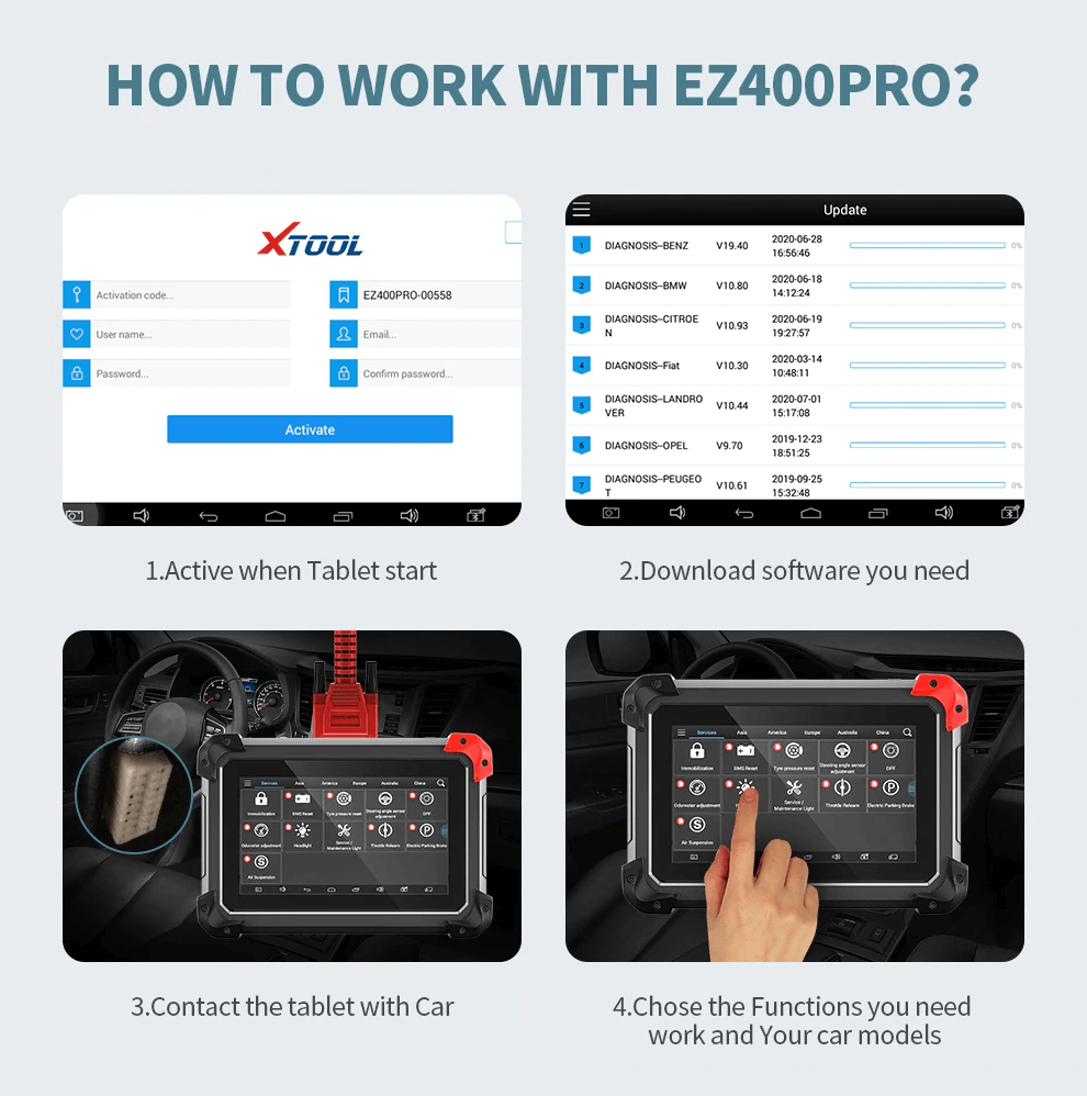 how to work with EZ400 PRO 