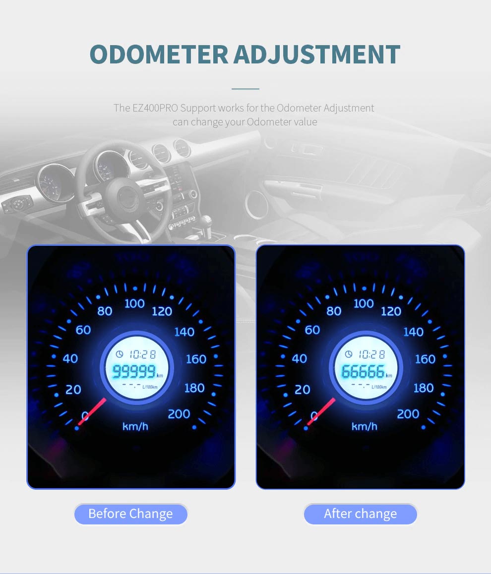 EZ400 PRO odometer adjustment