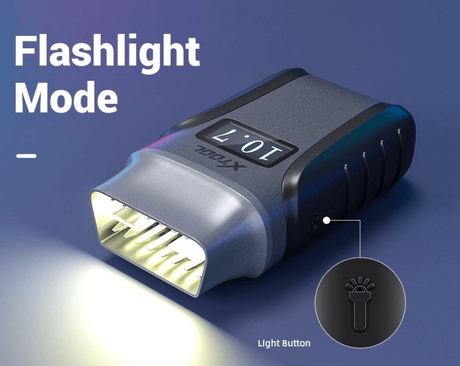 XTOOL Anyscan A30 flashlight mode