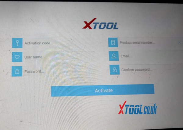 Xtool activation code