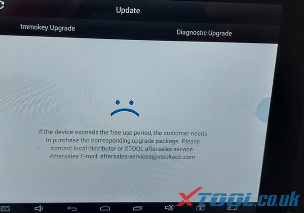 xtool pad update error