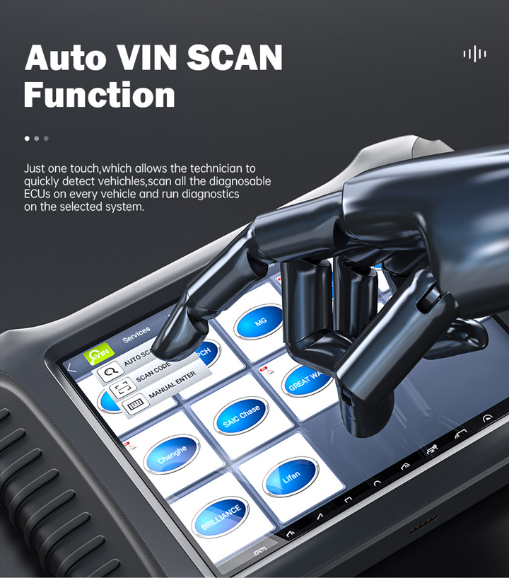 XTOOL A80 pro Master   auto VIN scan