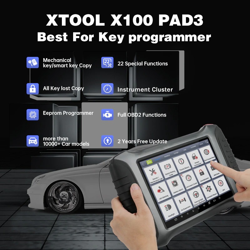 Xtool X100 Pad3 support key mismatch after loss