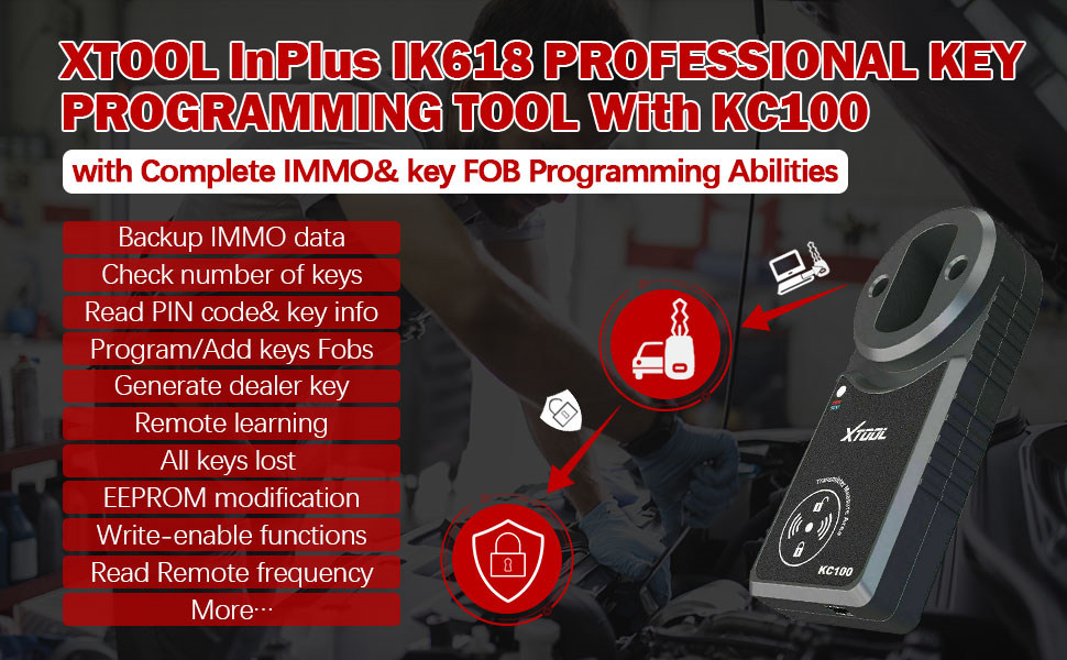 XTOOL InPlus IK618 key programming 