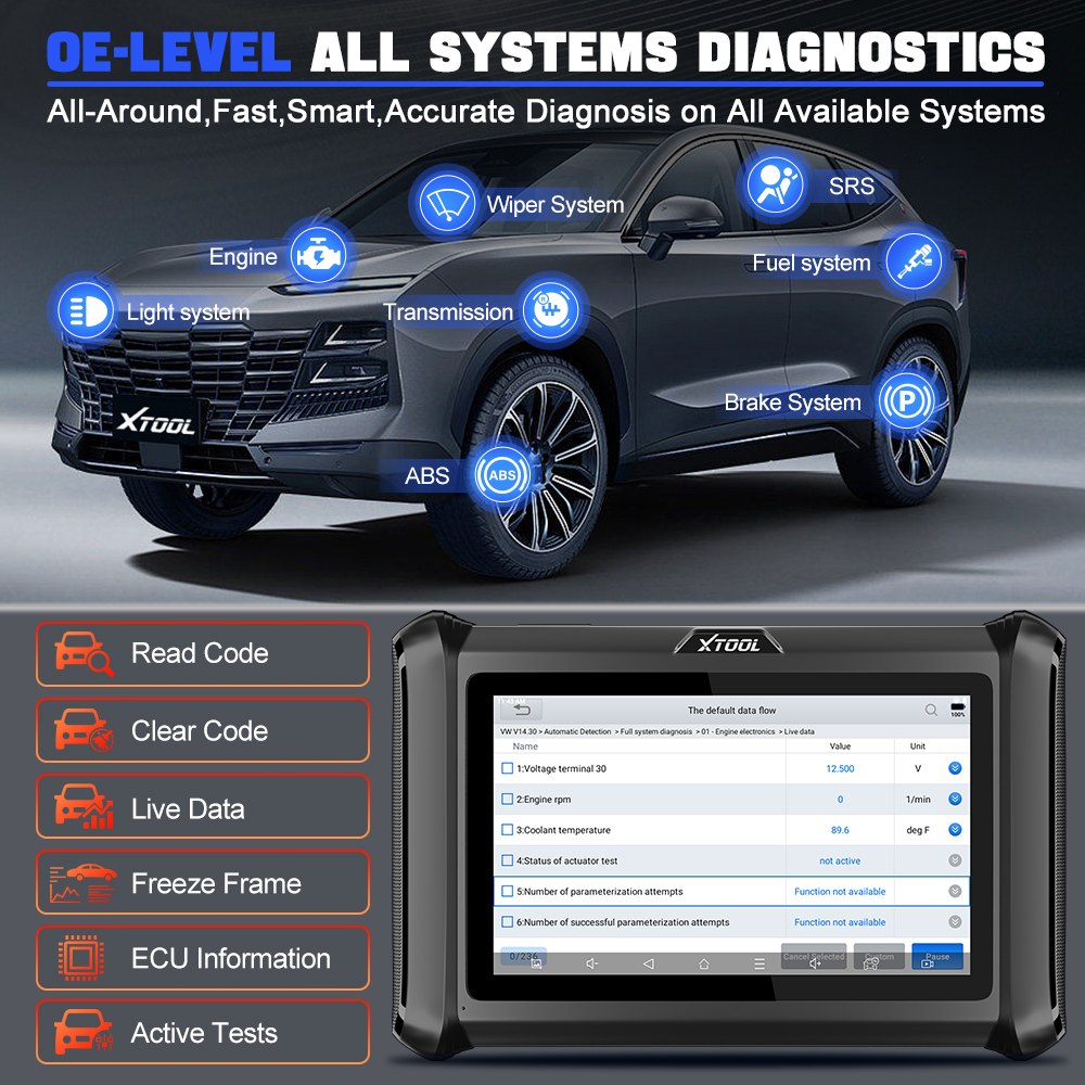 xtool d7 all system diagnosis 