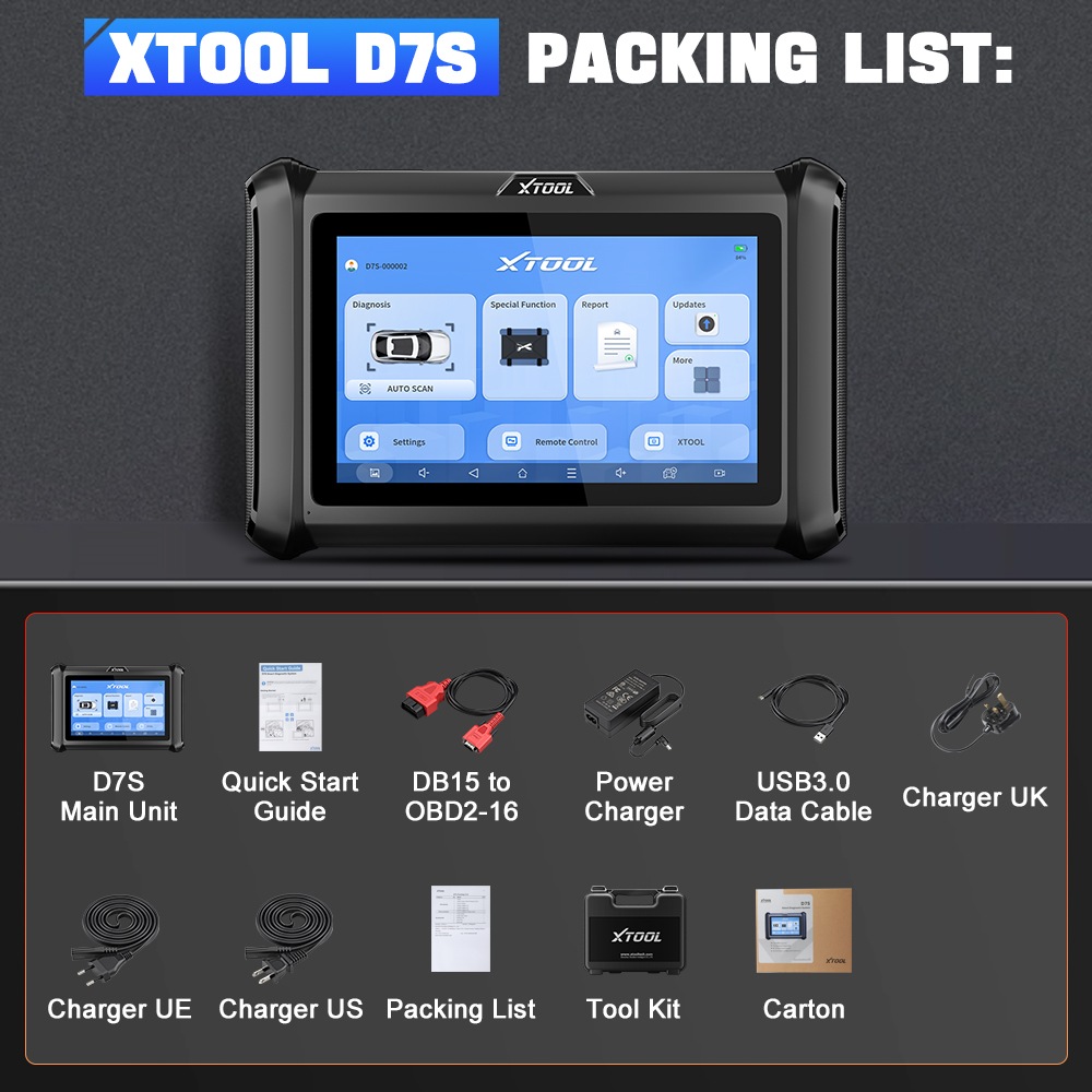 xtool d7s packing list
