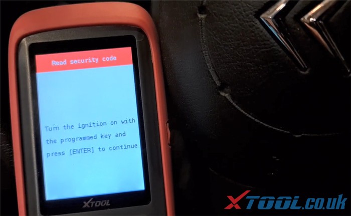 Xtool X100 Pro2 Citroen Key Program Guide 11