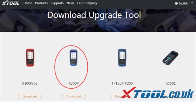 XTOOL X300P software  download 